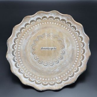 Блюдо деревянное декоративное